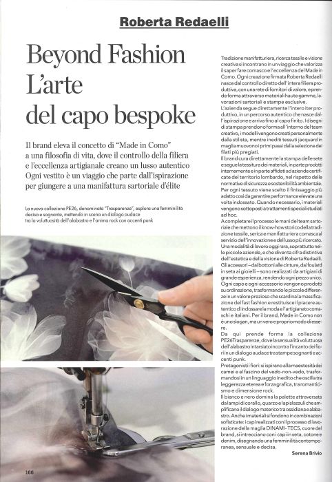 TESS MARZO 2026 Roberta Redaelli TRA MODA BE SPOKE E PE 2026