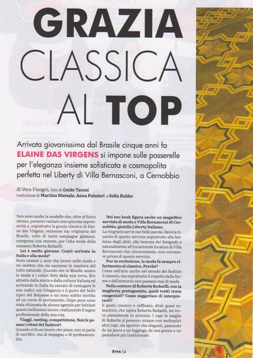 Tess - La Provincia di Como 15 Marzo 2019 Roberta Redaelli