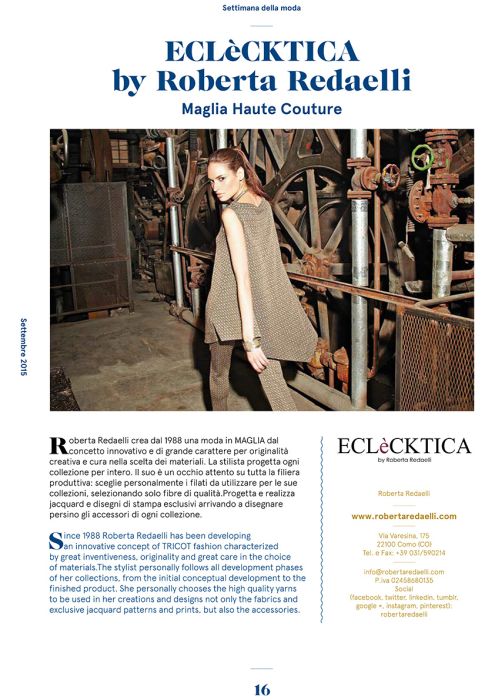 magazine superlow settembre 2015 Roberta Redaelli italian makers villge