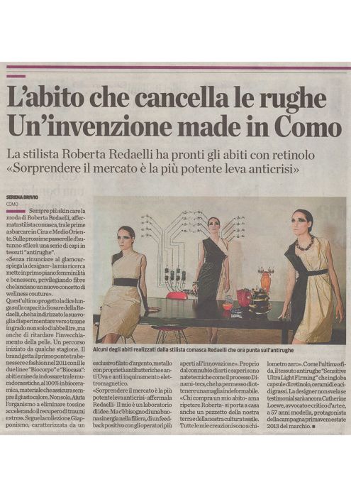 La Provincia di Como 18 luglio 2013 intervista a Roberta Redaelli 