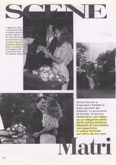 Sposa 1997 Roberta Redaelli