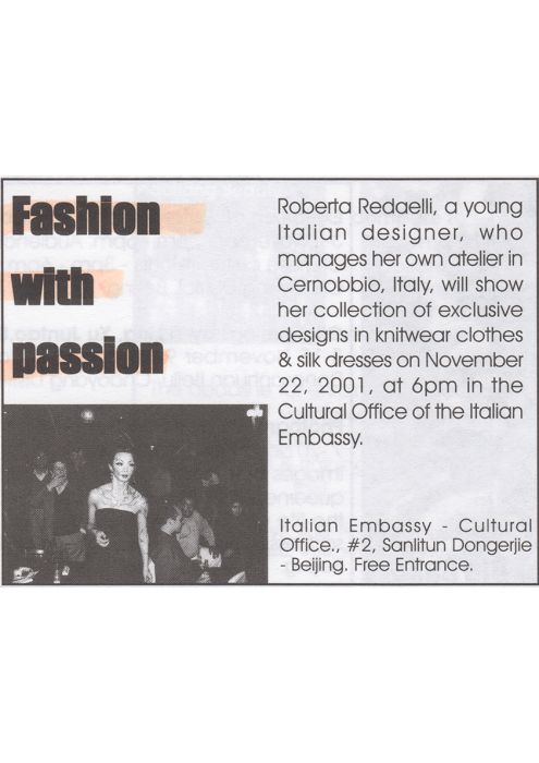 Metro Zine 1 Novembre 2001 Roberta Redaelli