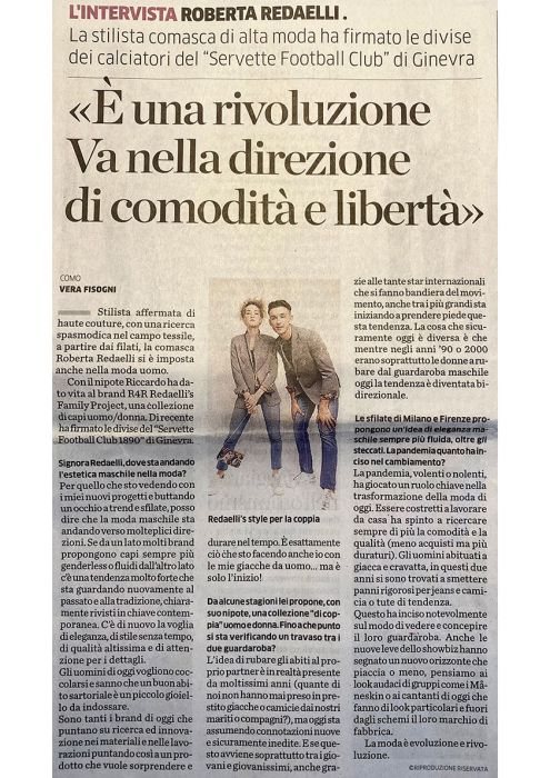 La provincia di como 20 gennaio 2022 intervista a roberta redaelli sulla moda maschile