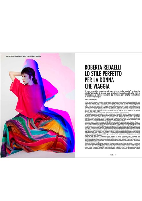 Intervista a Roberta Redaelli su Gate Mag n° 21 agosto 2022