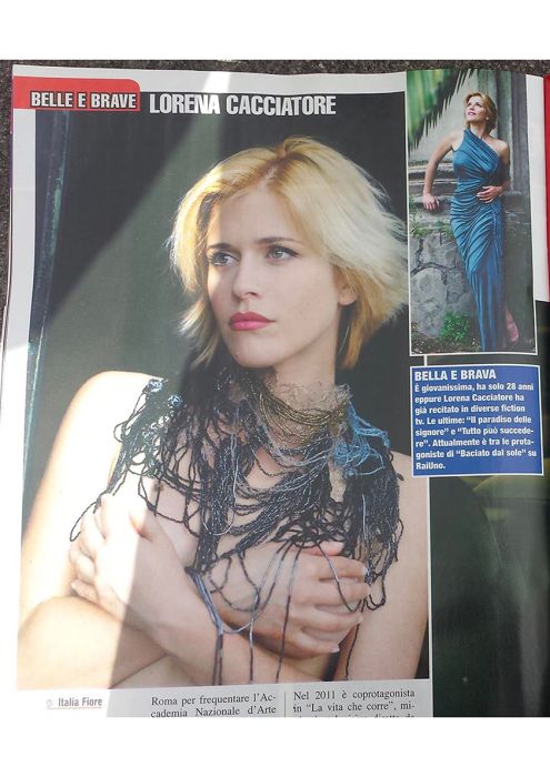 Tutto 18 Marzo 2016 Lorena Cacciatore veste una creazione Roberta Redaelli